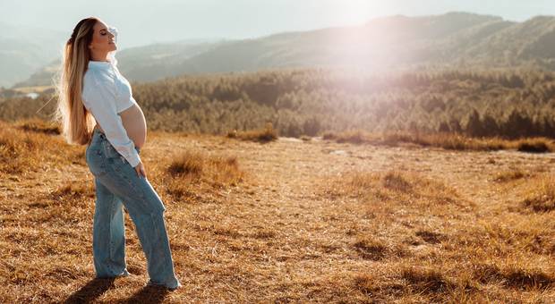 Ensaio Gestante de A doce espera da Eloá 