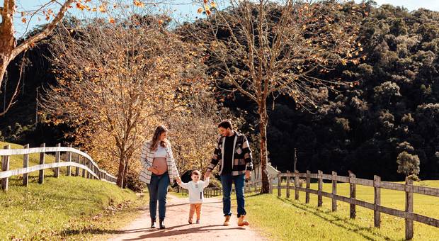 Ensaio Gestante de A espera da Elis