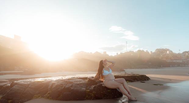 Ensaio Gestante de Uma doce espera especial, diretamente de SP para SC