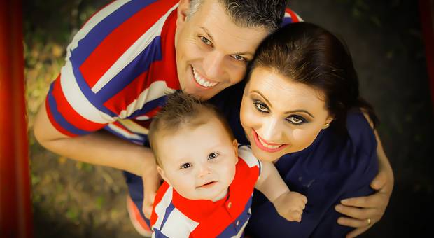 Família de mamãe, papai e Artur 