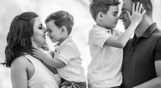 Família de Jovielle, André, Bruno e Arthur