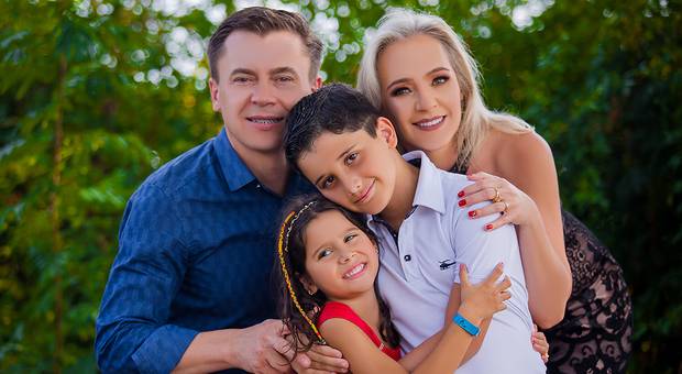 Família de LIEGE, VILMAR, FERNANDA e PEDRO