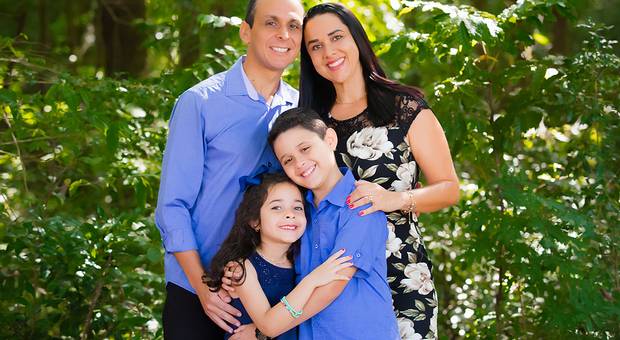 Família de Jaime, Gilmara, Nathan e Giulia 