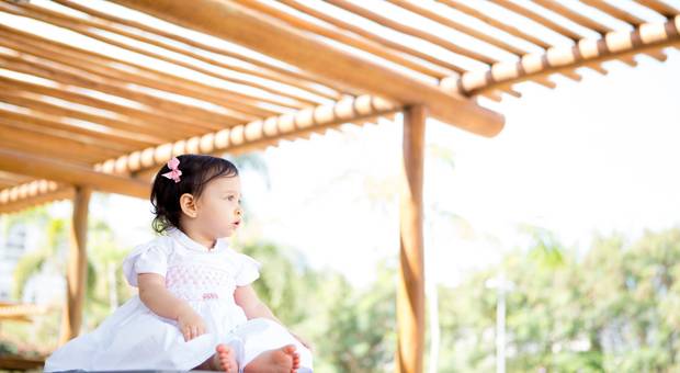 Ensaio infantil externo de Julia