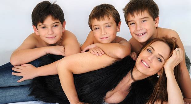 Familia de Adriane Enk Buneder & João Vitor, Henrique e Arthur