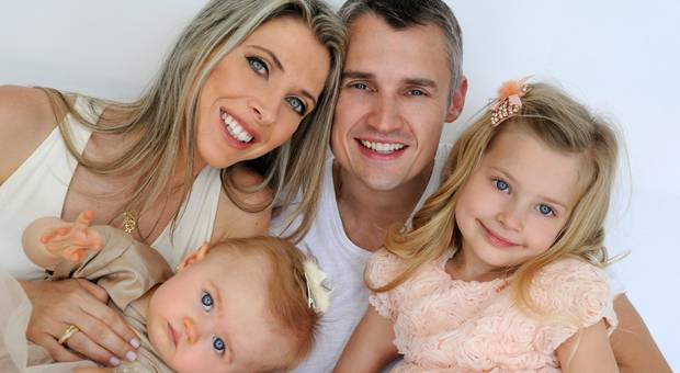 Familia de Mariana Szortika e Davi & Maria Eduarda e Isabela