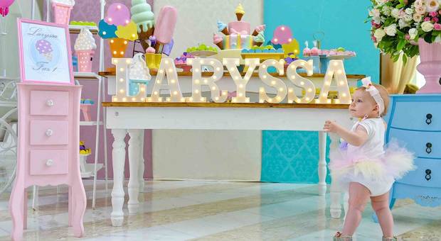 Infantil de Aniversário de 1 aninho  da Laryssa