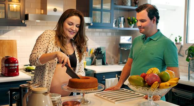 Gestante de Ensaio de gestante em casa {Lifestyle} 