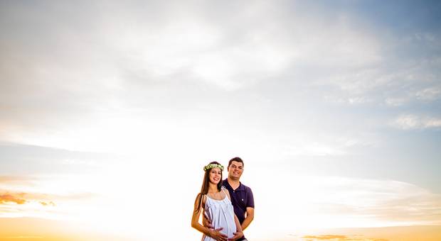 Ensaio Gestante de A Espera de João Gabriel