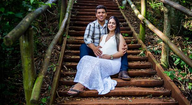 Ensaio Gestante de A espera do Benício