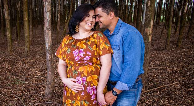 Ensaio Gestante de A espera de Jose Eduardo