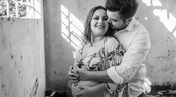 Ensaio Gestante de A espera do Davi