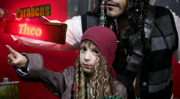 Aniversário de Capitão Jack Sparrow na festa de 5 anos do Théo
