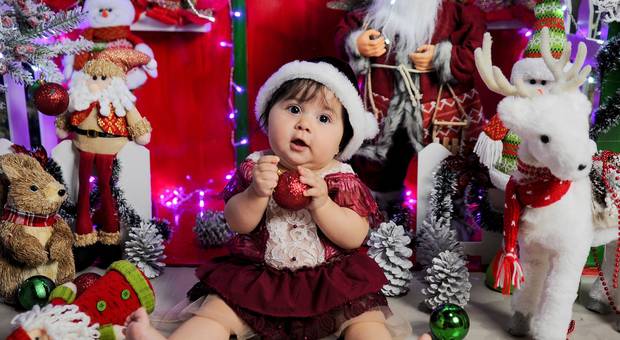 ACOMPANHAMENTO MENSAL de  MANUELA 8 MESES -  ENSAIO NATAL