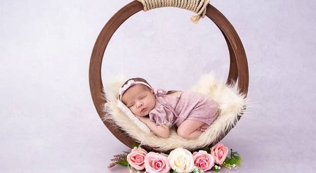 |NEWBORN - MENINAS| de CAMINHA CIRCULAR COM FLORES