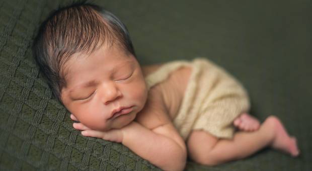 |NEWBORN - MENINOS| de MANTA - VERDE MUSGO