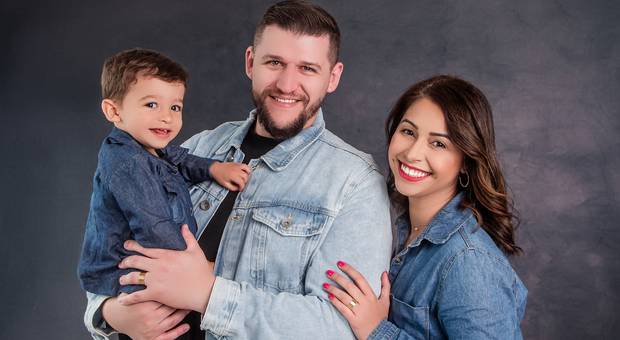 |EXTERNO E FAMILIAR| de ENSAIO FAMÍLIA - FERNANDA, DIEGO E LÉO - FUNDO ELEGÂNCIA