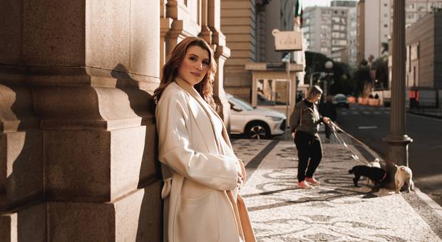 Gestante de Ensaio Gestante Urbano