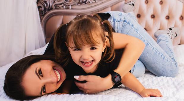 ensaio estúdio de Dia das Mães