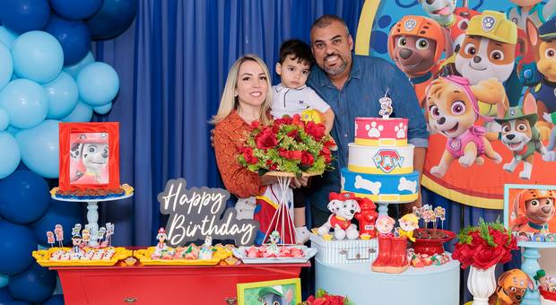 Aniversário de Aniversário do Nicolas e sua família