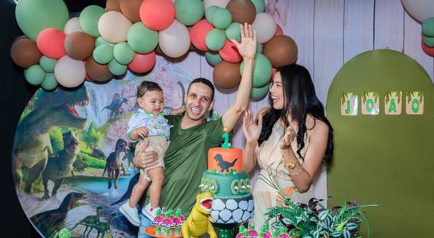 Aniversário de Aniversário do João Vitor e sua família