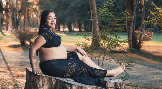 Gestante de Ensaio Gestante Mayara