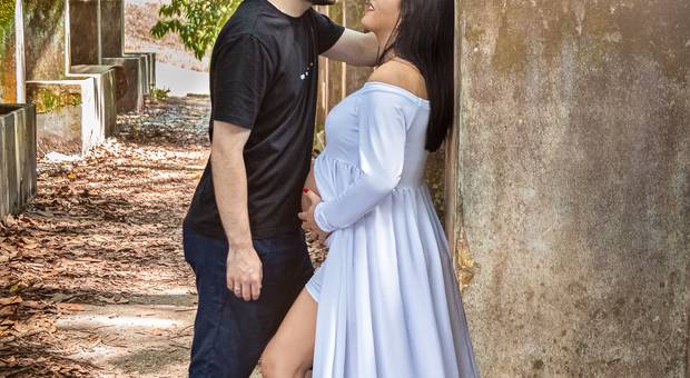 Gestante de Ensaio Gestante Juliane e Victor