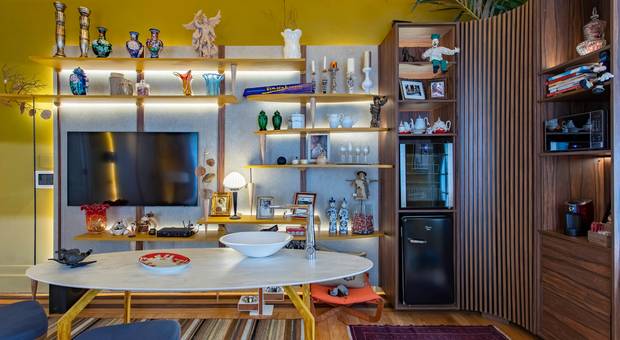 Arquitetura & Interiores de Sala Íntima de José Marinho - CasaDesign Rio 2022