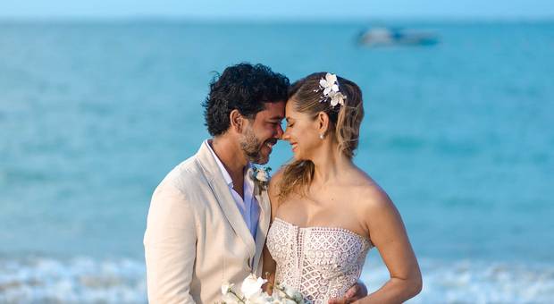 Na Praia de Lidia e Luca