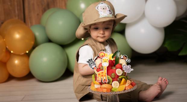 Smash e Infantil de Gabriel - Smash the fruit - 1 ano 