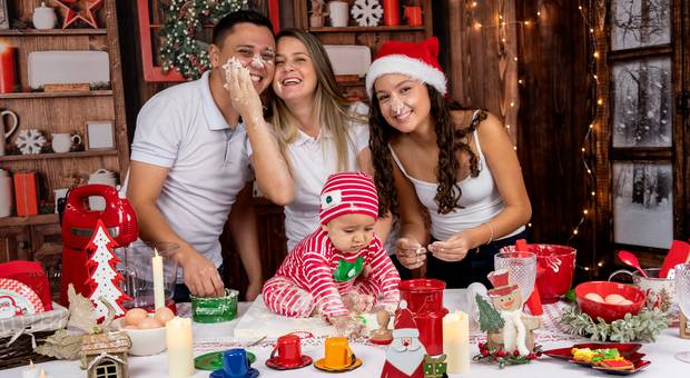 Temático de Natal em Família - Davi e Lara 