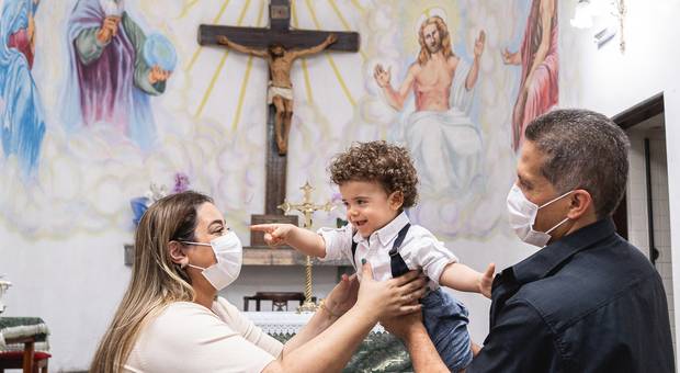 BATIZADO de BATIZADO NA PANDEMIA NA IGREJA SANTA CRUZ | SANTOS-SP