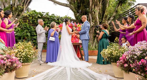 CASAMENTO de CASAMENTO NO ESPAÇO PLATAFORMA EM SÃO VICENTE-SP
