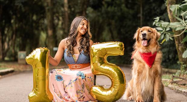 15 ANOS de ENSAIO DE DEBUTANTE NO JARDIM BOTANICO DE SANTOS-SP