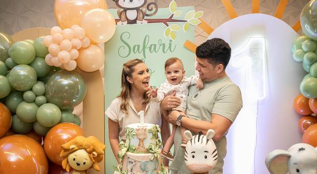 INFANTIL de FESTA NO BUFFET COISA DE CRIANÇA (SANTOS-SP) | TEMA: SAFARI BABY