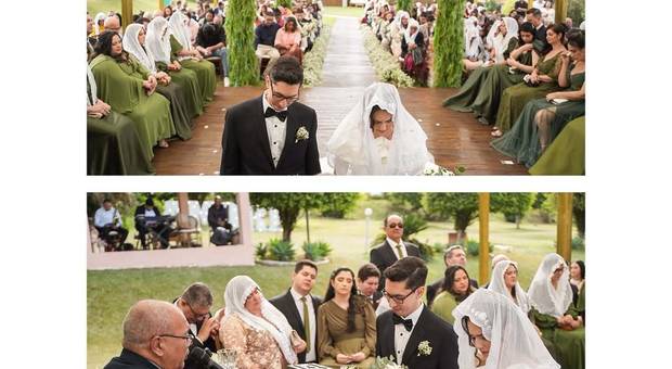 CASAMENTO de CASAMENTO CRISTÃO NO BUFFET CHE BELLE VILLA DELL
