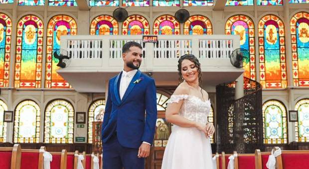 CASAMENTO de CASAMENTO NA IGREJA SÃO FRANCISCO DE ASSIS EM CUBATÃO-SP