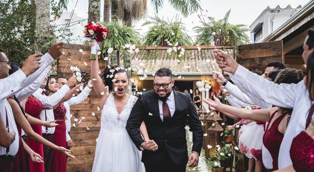 CASAMENTO de CASAMENTO DE DIA NO JARDIM DAS ORQUIDEAS EM PRAIA GRANDE