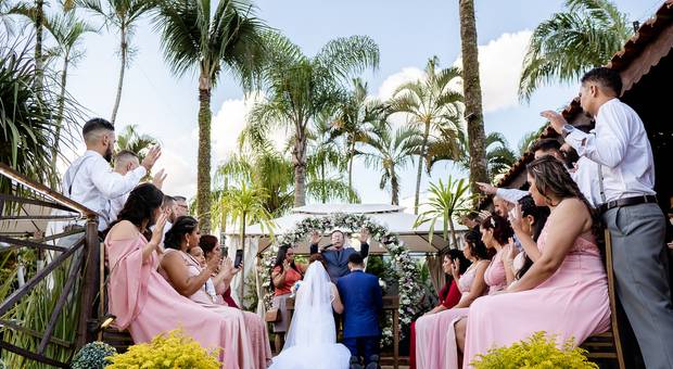 CASAMENTO de CASAMENTO DE DIA EM PRAIA GRANDE