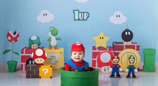 Acompanhamento de Bebês de Ensaio Acompanhamento - Tema Super Mario Bros