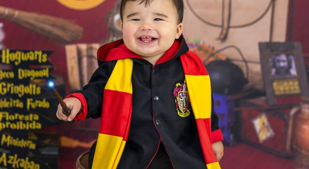 Acompanhamento de Bebês de Ensaio Acompanhamento - Tema Harry Potter