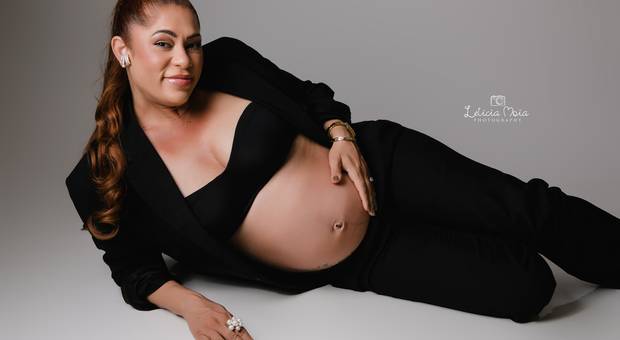 GESTANTE de Linciane a espera de Acsa Helena