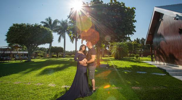 Ensaio Gestante de A doce espera do pequeno Luiz Miguel