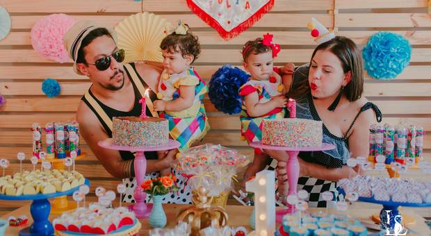 Aniversários de Olivia e Martina - 1 Aninho