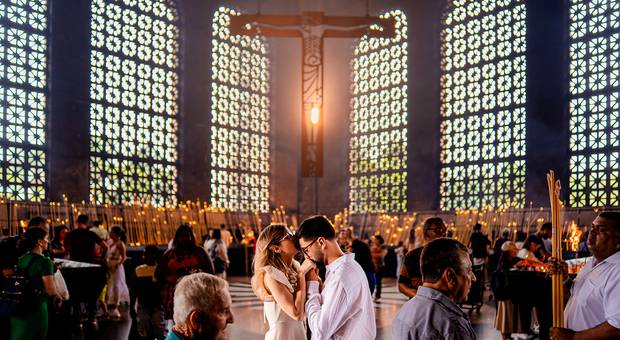 Pré Casamento de Ensaio Pré Casamento no Santuário Aparecida do Norte - Michele e Alexandre