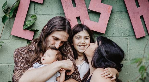 Famílias de Ben chegou