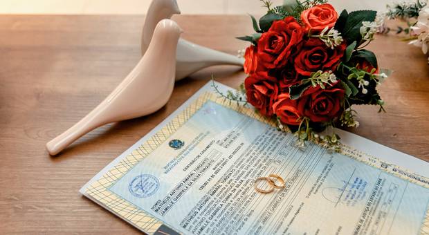 Fotografia de Casamento Civil de Casamento Civil no Cartório Trigueiro da Jamille & Matheus