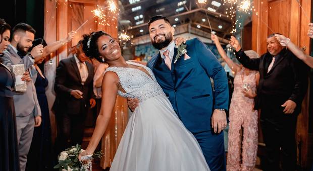 Fotografia de Casamento de Casamento na Paróquia de Santo Antônio de Lisboa da Carol & Bruno