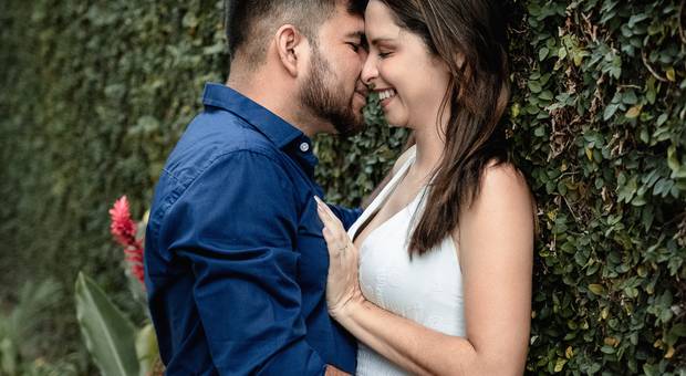 Ensaio Pré-casamento de Ensaio Pré-casamento no Parque da Residência da Karoline & Leandro