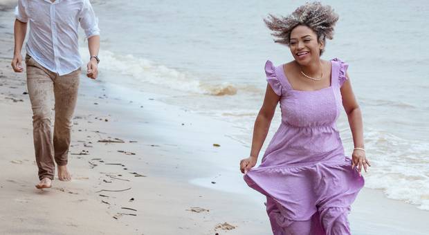 Ensaio Pré-casamento de Ensaio Pré-casamento na Praia de Mosqueiro da Elielma & Israel